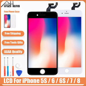 AAAA Original Color Screen LCD For iPhone 5s 6 6s 7 8 LCD Display Assembly Digitizer No Dead Pixel With 3D Touch Replacement LCD - Amzon World