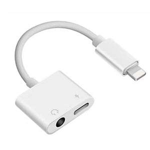 ACCEZZ 2 in 1 Lighting Charger Listening Adapter For iphone X 7 Charging Adapter 3.5mm Jack AUX Splitter adaptador For iphone - Amzon World