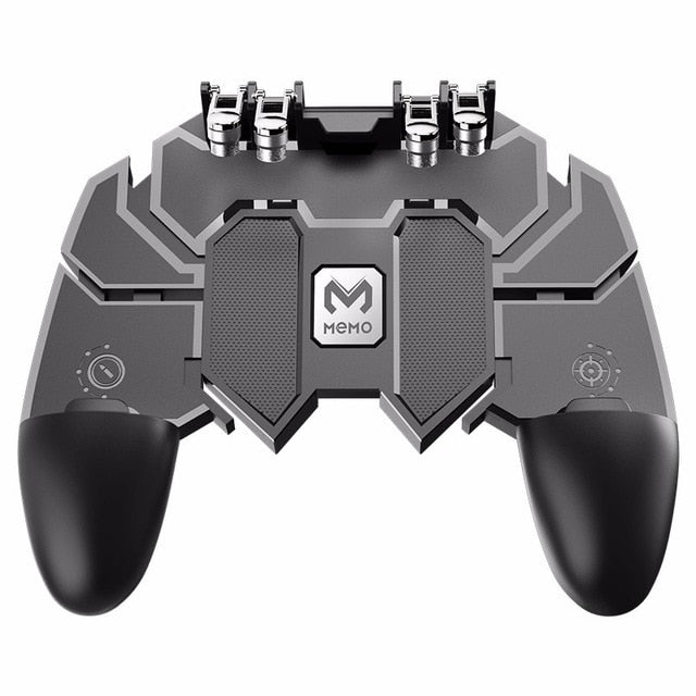 AK66 Six Fingers PUBG Game Controller Gamepad Metal Trigger Shooting Free Fire Gamepad Joystick For IOS Android Mobile Phone - Amzon World