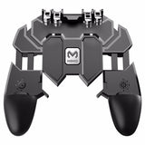 AK66 Six Fingers PUBG Game Controller Gamepad Metal Trigger Shooting Free Fire Gamepad Joystick For IOS Android Mobile Phone - Amzon World