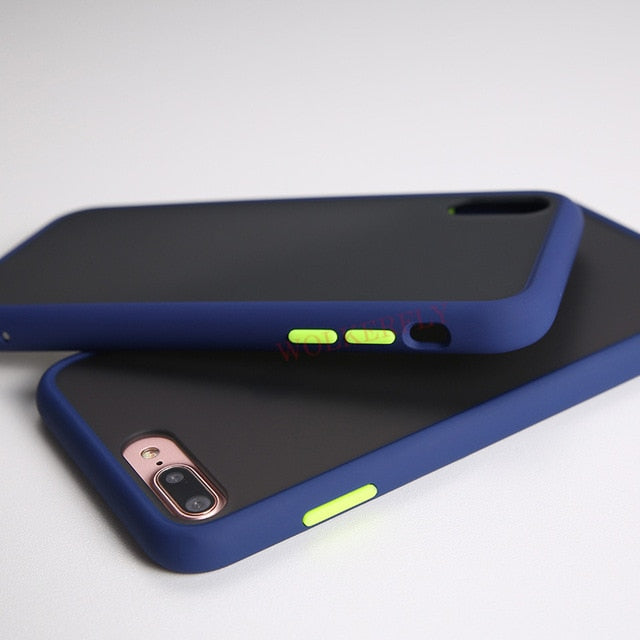 Anti-knock Armor case For Xiaomi Redmi Note 7 6 Note 8 Pro 8T 8A 7A For Xiaomi Mi 10 Pro 8 9 Lite 9T cc9e A3 Poco F1 Matte case - Amzon World