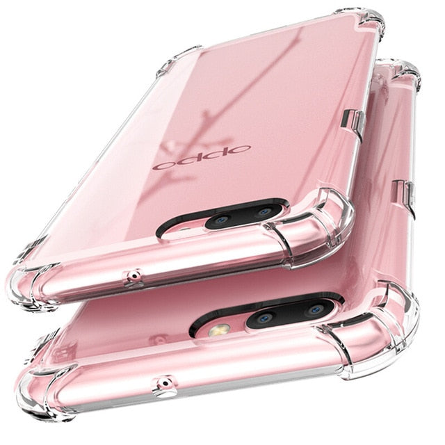 Anti-knock Silicone Case for OPPO R9 R9S R10 R11 Plus R15 A33 A37 A39 A57 A59 A77 R7S F3 F5 F7 TPU Clear Cover Full Protective - Amzon World