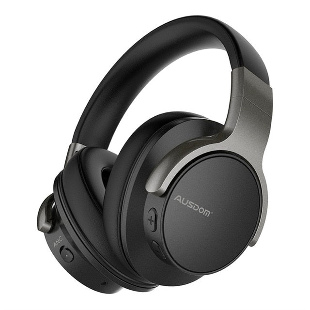ANC8 Active Noise Cancelling Wireless Headphones Bluetooth Headset with Super HiFi Deep Bass 20H Playtime for Travel Work - Amzon World