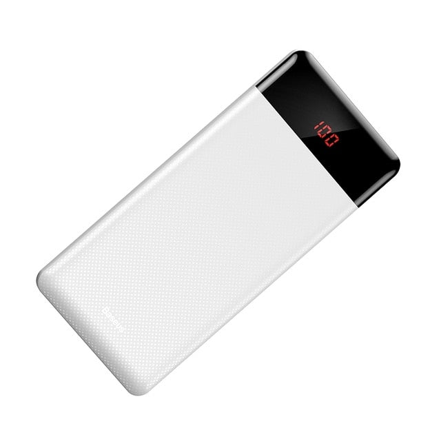 Baseus 10000mAh Power Bank For Xiaomi Samsung iPhone Huawei Powerbank Portable Mini Dual USB Charging External Battery Pack Bank - Amzon World