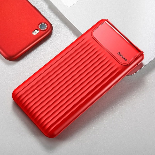 Baseus 10000mAh Quick Charge 3.0 USB Power Bank For iPhone X 8 7 6 Samsung S7 Edg Xiaomi Powerbank Battery Charger Bank QC3.0 - Amzon World