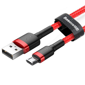 Baseus 1m 2m Micro USB Cable for Xiaomi Redmi Note 5 Pro 4 Reversible Micro USB Charger Data Cable for Samsung S7 Mobile Phone - Amzon World