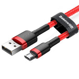 Baseus 1m 2m Micro USB Cable for Xiaomi Redmi Note 5 Pro 4 Reversible Micro USB Charger Data Cable for Samsung S7 Mobile Phone - Amzon World