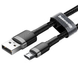 Baseus 1m 2m Micro USB Cable for Xiaomi Redmi Note 5 Pro 4 Reversible Micro USB Charger Data Cable for Samsung S7 Mobile Phone - Amzon World