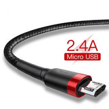 Baseus 1m 2m Micro USB Cable for Xiaomi Redmi Note 5 Pro 4 Reversible Micro USB Charger Data Cable for Samsung S7 Mobile Phone - Amzon World