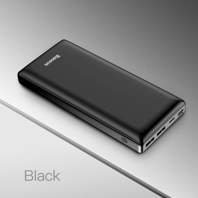 Baseus 30000mAh Power Bank For iPhone Samsung Xiaomi Powerbank USB C PD Fast Charging External Battery Pack USB Charger Bank - Amzon World
