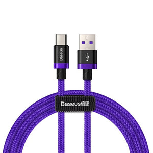 Baseus 5A USB Type C Cable For Huawei Mate 20 P30 P20 Pro Lite Mobile Phone USBC Fast Charging Charger Cord USB-C Type-C Cable - Amzon World