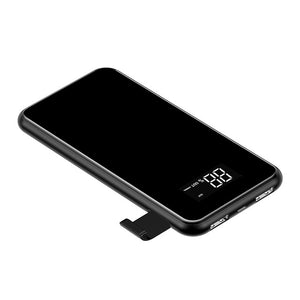 Baseus 8000mAh QI Wireless Charger Power Bank For iPhone Samsung Powerbank Dual USB Charger Wireless External Battery Pack Bank - Amzon World