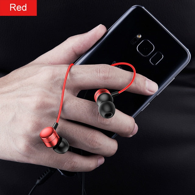 Baseus H04 Bass Sound Earphone In-Ear Sport Earphones with mic for xiaomi iPhone Samsung Headset fone de ouvido auriculares MP3 - Amzon World