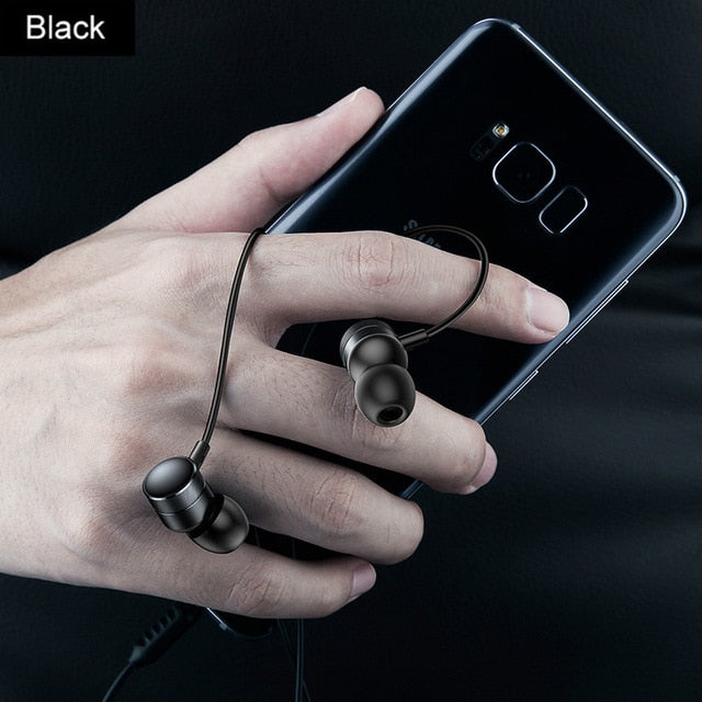 Baseus H04 Bass Sound Earphone In-Ear Sport Earphones with mic for xiaomi iPhone Samsung Headset fone de ouvido auriculares MP3 - Amzon World