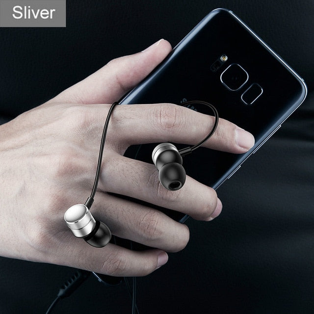 Baseus H04 Bass Sound Earphone In-Ear Sport Earphones with mic for xiaomi iPhone Samsung Headset fone de ouvido auriculares MP3 - Amzon World