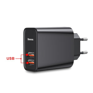 Quick Charge 4.0 3.0 USB Charger 5A for Huawei 30W QC 4.0 3.0 Quick Charger PD 3.0 Fast Charger for iPhone - Amzon World