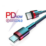 Samsung S9 USB Type C to Type C Cable for Redmi K20 Note 7 Pro Quick Charge 4.0 Fast Charge - Amzon World