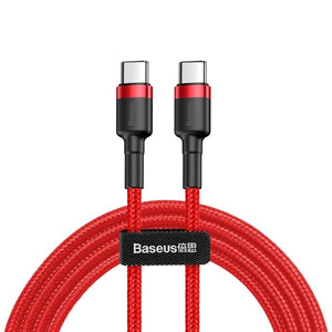 USB Type C to USB Type C Cable for Samsung Galaxy S9 Plus Support PD 60W QC3.0 3A - Amzon World