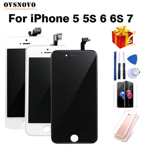 Black/White Assembly LCD Display Digitizer for iPhone 6s AAA Quality LCD Touch Screen for iPhone 6 7 5s No Dead Pixel with Gifts - Amzon World