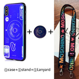 Blu-ray camera Pattern Phone Case For huawei p9 p10 p20 p30 pro lite plus case with Lanyard and Bracket - Amzon World