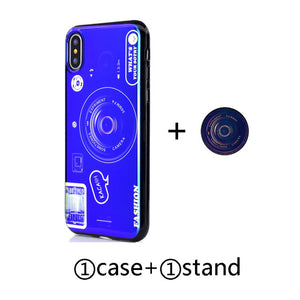 Blu-ray camera Pattern Phone Case For huawei p9 p10 p20 p30 pro lite plus case with Lanyard and Bracket - Amzon World