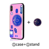 Blu-ray camera Pattern Phone Case For huawei p9 p10 p20 p30 pro lite plus case with Lanyard and Bracket - Amzon World