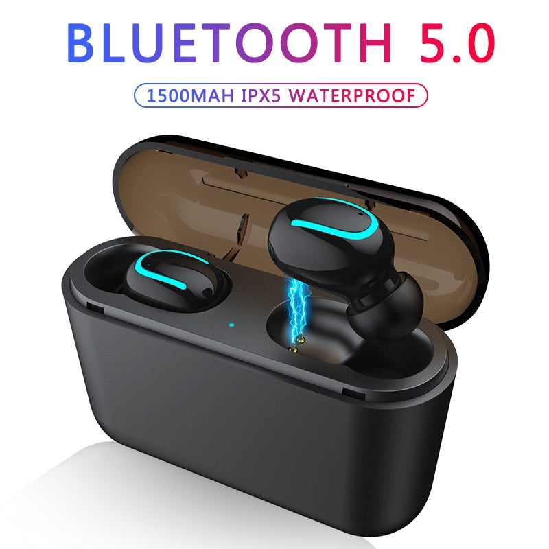 Bluetooth Earphones TWS Wireless Blutooth 5.0 Earphone Handsfree Headphone Sports Earbuds Gaming Headset Phone PK HBQ - Amzon World