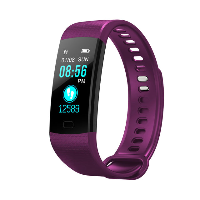 Bluetooth Smart Bracelet Color Screen Y5 Smartband Heart Rate Monitor Blood Pressure Measurement Fitness Tracker Smart Watch Men - Amzon World