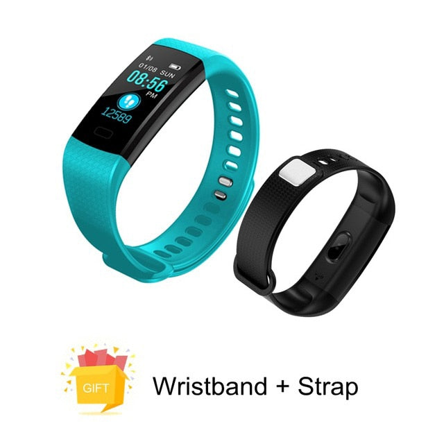Bluetooth Smart Bracelet Color Screen Y5 Smartband Heart Rate Monitor Blood Pressure Measurement Fitness Tracker Smart Watch Men - Amzon World