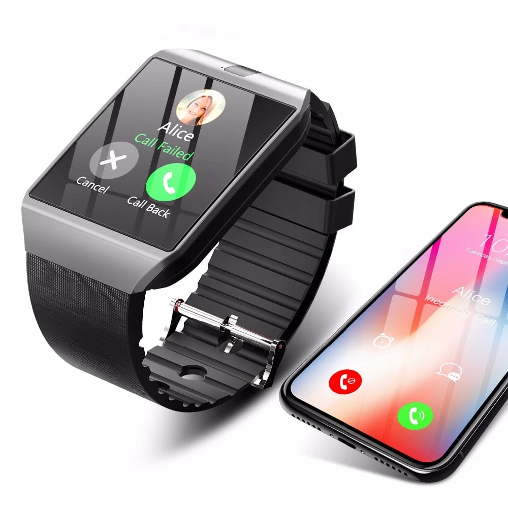 Bluetooth Smart Watch Smartwatch DZ09 Android Phone Call Relogio 2G GSM SIM TF Card Camera for iPhone Samsung HUAWEI PK GT08 A1 - Amzon World
