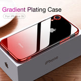 CAFELE Gradient Plating Case for iPhone Xr XS XS Max Cover Transparent Silicone Cover Luxury Aurora Soft TPU Phone Case - Amzon World