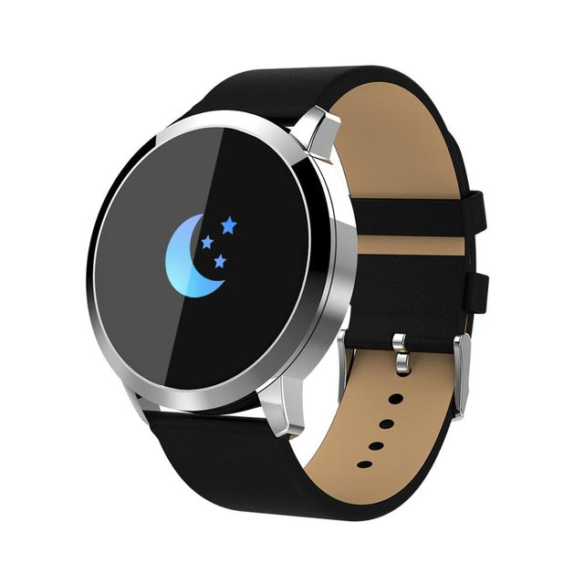 CYUC Q8 Smart Watch OLED Color Screen men Fashion Fitness Tracker Heart Rate Monitor Blood Pressure Oxygen Pedometer Smartwatch - Amzon World