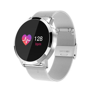 CYUC Q8 Smart Watch OLED Color Screen men Fashion Fitness Tracker Heart Rate Monitor Blood Pressure Oxygen Pedometer Smartwatch - Amzon World