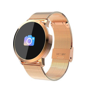 CYUC Q8 Smart Watch OLED Color Screen men Fashion Fitness Tracker Heart Rate Monitor Blood Pressure Oxygen Pedometer Smartwatch - Amzon World
