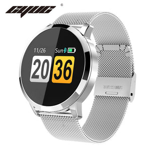 CYUC Q8 Smart Watch OLED Color Screen men Fashion Fitness Tracker Heart Rate Monitor Blood Pressure Oxygen Pedometer Smartwatch - Amzon World