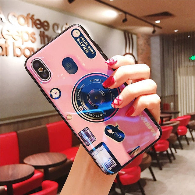 Camera Retro bracket Phone case for xiaomi redmi 6 6a 5 5plus 4 4x note5 6pro note6 retro style soft tpu cover Lanyard stand - Amzon World