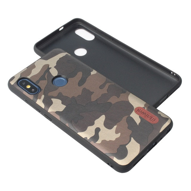 Camouflage case for Xiaomi Redmi Note 6 5 Pro 6A 5 Plus 4 4X 5A S2 Case Soft TPU Back Cover For Mi A1 A2 Lite 6X 5X Pocophone F1 - Amzon World