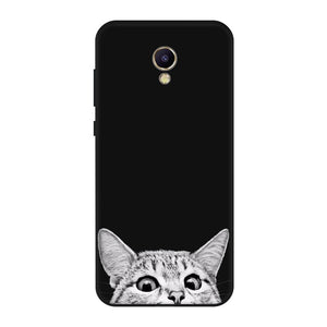 Cat Patterned Silicon Phone Case For Meizu M5S M5C M6 Silicon TPU Bumper Back Cover Case For Meizu M5 Note M6 Note - Amzon World