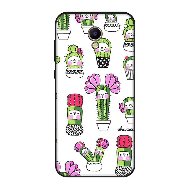Cat Plants Animals Pattern Soft  Silicone Case For Meizu M5S M5C M6 Silicon TPU Bumper Back Cover Case For Meizu M5 Note M6 Note - Amzon World