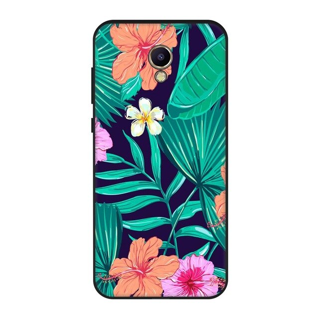 Cat Plants Animals Pattern Soft  Silicone Case For Meizu M5S M5C M6 Silicon TPU Bumper Back Cover Case For Meizu M5 Note M6 Note - Amzon World