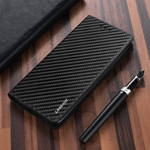 Classy Magnetic Flip Wallet Case For Samsung Galaxy S20 Ultra S5 NEO S6 S7 edge Carbon Fiber Leather Cover S10 S9 S8 Plus Soft - Amzon World