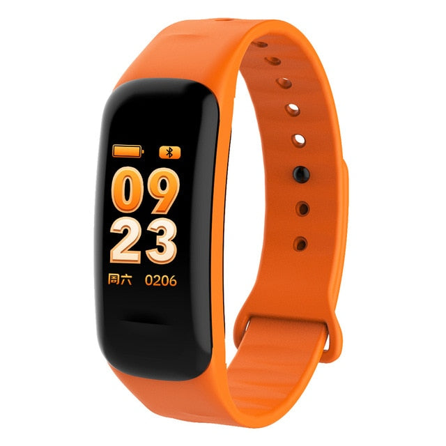 Color Screen C1S Smart Bracelet Waterproof Heart Rate Monitor Health Fitness Tracker Bluetooth Smart Watch for Sport PK MI Band4 - Amzon World