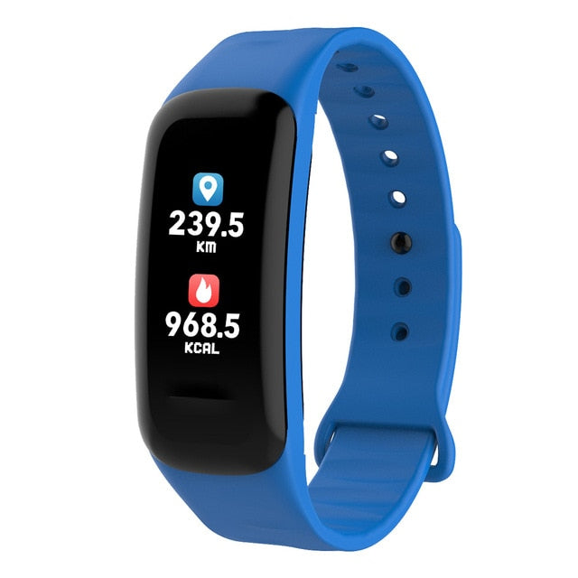 Color Screen C1S Smart Bracelet Waterproof Heart Rate Monitor Health Fitness Tracker Bluetooth Smart Watch for Sport PK MI Band4 - Amzon World