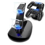 Controller Charger Dock LED Dual USB PS4 Charging Stand Station Cradle for Sony Playstation 4 PS4 / PS4 Pro /PS4 Slim Controller - Amzon World