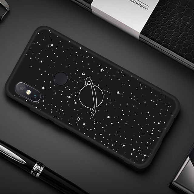 Cool Space Case For Xiaomi Mi 9 A2 8 Lite Pocophone F1 Mix 3 2S For Redmi 7 Note 7 6 5 Pro S2 6A 5A 5 Plus 6 Pro Soft TPU Cover - Amzon World
