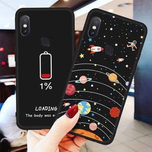 Cool Space Case For Xiaomi Mi 9 A2 8 Lite Pocophone F1 Mix 3 2S For Redmi 7 Note 7 6 5 Pro S2 6A 5A 5 Plus 6 Pro Soft TPU Cover - Amzon World