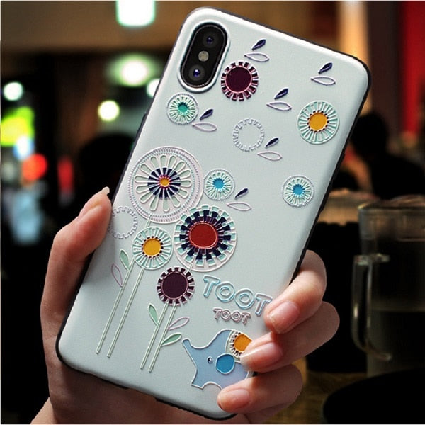 Cute 3D Emboss Cartoon Patterned Phone Case For OPPO Reno F11 Pro F11pro IQOO Cases Soft Silicone Case Cover - Amzon World