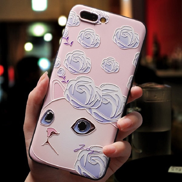 Cute 3D Emboss Cartoon Patterned Phone Case For OPPO Reno F11 Pro F11pro IQOO Cases Soft Silicone Case Cover - Amzon World