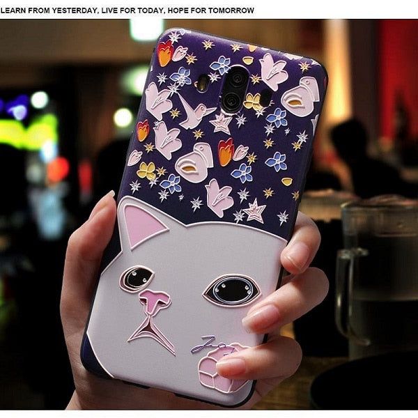 Cute 3D Emboss Cartoon Patterned Phone Case For OPPO Reno F11 Pro F11pro IQOO Cases Soft Silicone Case Cover - Amzon World