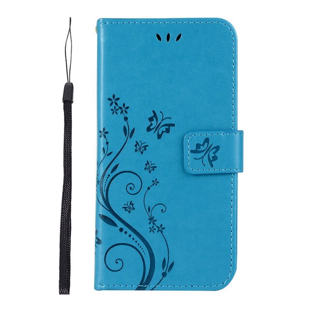 Cute Butterfly Phone Case For Huawei P Smart P10 Plus P8 P20 P9 Lite Mini Y3 Y5 2018 Y6 2017 Flip Case Leather Wallet Cover P04D - Amzon World